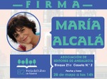 Firma de ejemlares de María Alcalá en la Feria del Libro de Madrid